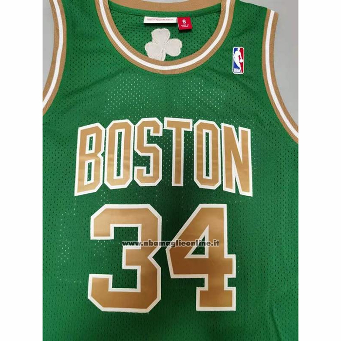 Maglia Boston Celtics Paul Pierce #34 Mitchell & Ness 2007-08 Verde